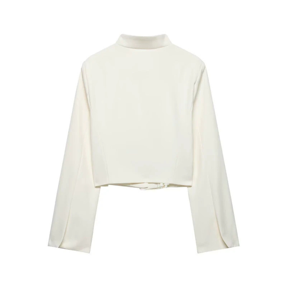 ZARA Fashionable Casual Stand Collar Two Button Jacket
